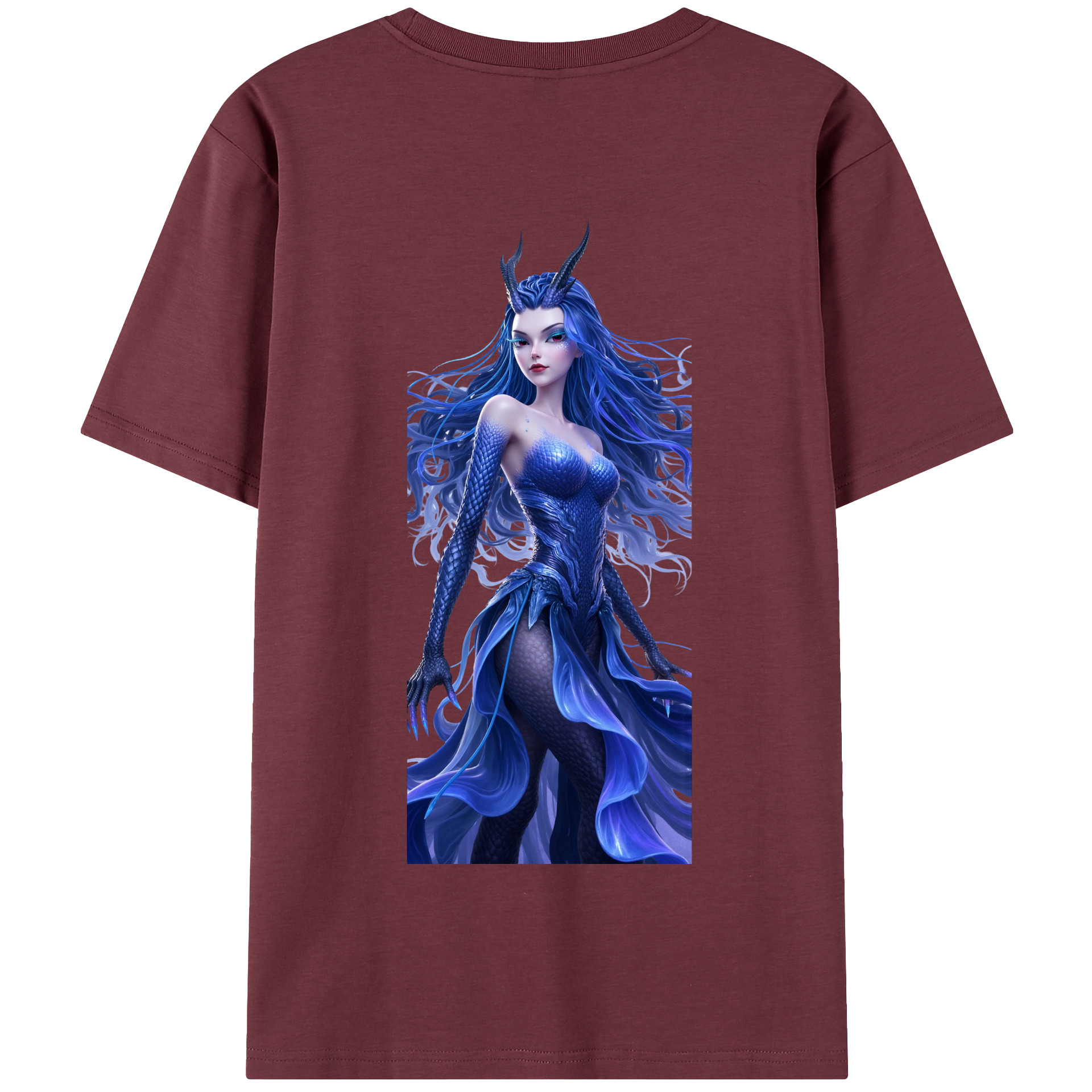 （画像用） Ne Zha 2 ナタ 魔童の大暴れ 綿100％半袖Tシャツ（背面プリント）